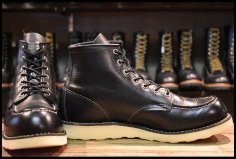 【10.5D 良品 11年】レッドウィング 8130 アイリッシュセッター 黒 ブラッククローム モックトゥ 8179 編み上げ ブーツ redwing HOPESMORE