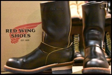 【6.5D 箱付 美品 25年】レッドウィング 2966 ブラック クローンダイク エンジニア 茶芯 黒 ブーツ redwing 9268 HOPESMORE