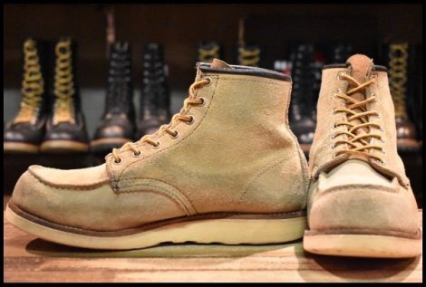 【8.5E 良品 08年】レッドウィング 8173 スエード アイリッシュセッター ホーソーン ラフアウト モックトゥ ブーツ redwing HOPESMORE