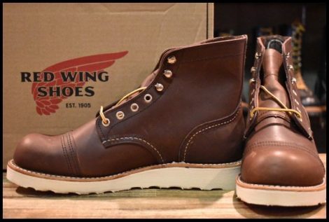 【7D 箱付 未使用 23年】レッドウィング 8088 アイアンレンジャー アンバーハーネス 茶 編み上げ レースアップ ブーツ redwing HOPESMORE