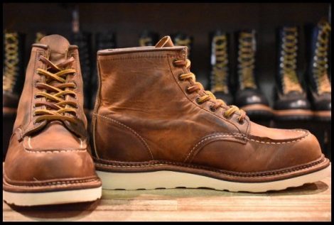 【8D 箱付 良品 22年】レッドウィング 1907 アイリッシュセッター 茶 カッパー ラフ＆タフ モックトゥ 編み上げ ブーツ redwing HOPESMORE