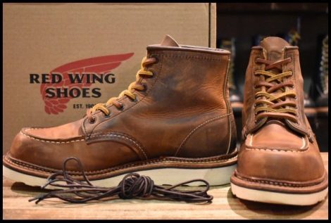 【8D 箱付 良品 22年】レッドウィング 1907 アイリッシュセッター 茶 カッパー ラフ＆タフ モックトゥ 編み上げ ブーツ redwing HOPESMORE