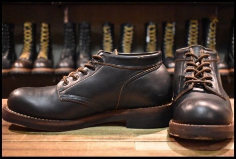 【10? 良品】Rolling dub trio ローリングダブトリオ コペン RDT-A01 クロムエクセル 黒 レースアップ ブーツ HOPESMORE