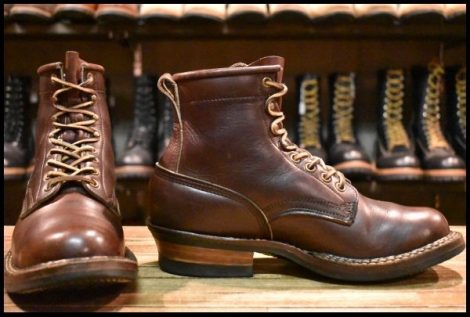 【8D 良品】WHITE’S ホワイツ スモークジャンパー ブラウン 茶 ビブラム430シングル ６インチハイト 編み上げ ブーツ HOPESMORE