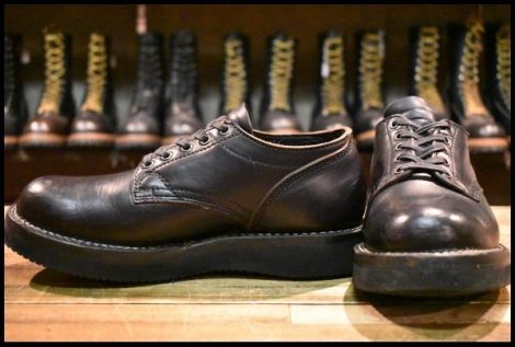 【UK6.5良品】VIBERG ヴァイバー オックスフォード ブラッククロムエクセル 黒 短靴 ローカット シューズ ヴァイバーグ ブーツ HOPESMORE