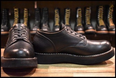 【UK6.5良品】VIBERG ヴァイバー オックスフォード ブラッククロムエクセル 黒 短靴 ローカット シューズ ヴァイバーグ ブーツ HOPESMORE