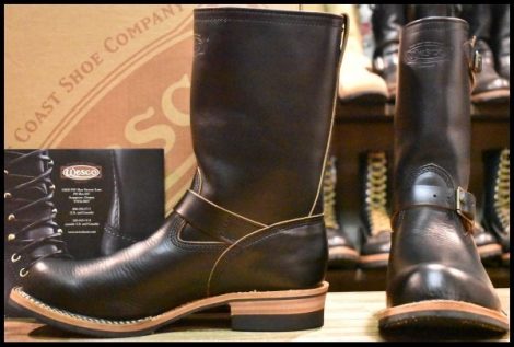 【9.5E 箱付 未使用 17年】WESCO ウエスコ カスタムボス ブラックホースハイド 黒 10インチ ビブラム269シングル ブーツ BOSS HOPESMORE