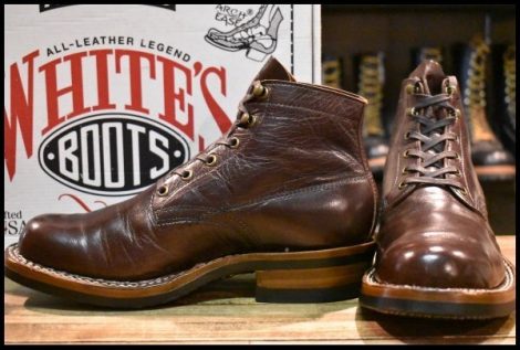 【7.5E 箱付 美品】WHITE’S ホワイツ セミドレス 2332LL-C ブラックチェリー ウォーターバッファロー ビブラム700 ブーツ HOPESMORE