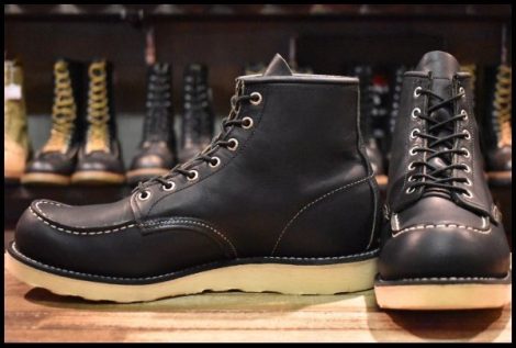 【10.5D 美品 12年】レッドウィング 9075 アイリッシュセッター 黒 ブラック ハーネス モックトゥ 8179 ブーツ redwing HOPESMORE