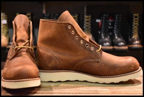 【9D 箱付 未使用 17年】レッドウィング 9111 アイリッシュセッター 茶 カッパー ラフ＆タフ プレーントゥ ブーツ redwing HOPESMORE