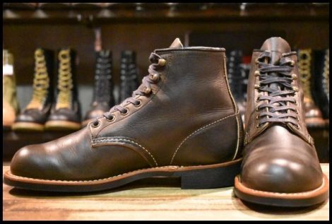 【7D 美品 20年】レッドウィング 3341 ブラックスミス 黒 プレーリー プレーントゥ 編み上げ ブーツ 国内未発売 redwing HOPESMORE