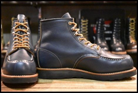 【7.5E 美品 14年】レッドウィング 8853 アイリッシュセッター インディゴ ポーテージ ネイビー 青 モックトゥ ブーツ redwing HOPESMORE