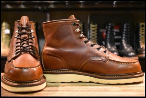 【7D 良品 07年】レッドウィング 1907 アイリッシュセッター 茶 カッパー ラフ＆タフ モックトゥ 編み上げ ブーツ redwing HOPESMORE