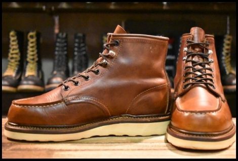 【7D 良品 07年】レッドウィング 1907 アイリッシュセッター 茶 カッパー ラフ＆タフ モックトゥ 編み上げ ブーツ redwing HOPESMORE