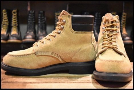 【7.5E 良品 羽タグ】レッドウィング 8118 スエード スーパーソール ラフアウト モック 編み上げ ブーツ redwing HOPESMORE