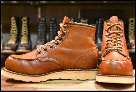 【7E 良品 羽タグ】レッドウィング 875 アイリッシュセッター 茶 オロイジナル モックトゥ 編み上げ ブーツ redwing HOPESMORE