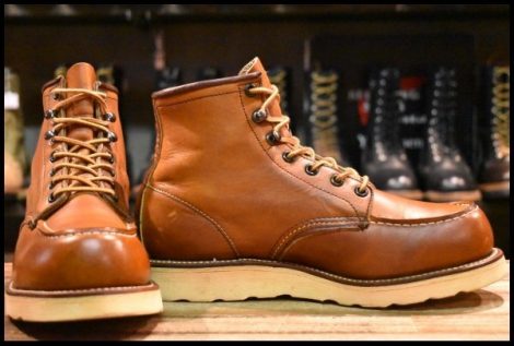 【7E 良品 羽タグ】レッドウィング 875 アイリッシュセッター 茶 オロイジナル モックトゥ 編み上げ ブーツ redwing HOPESMORE