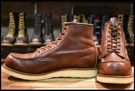 【9D 中古 08年】レッドウィング 8138 アイリッシュセッター 茶 ブライアーオイルスリック モックトゥ ブーツ redwing HOPESMORE