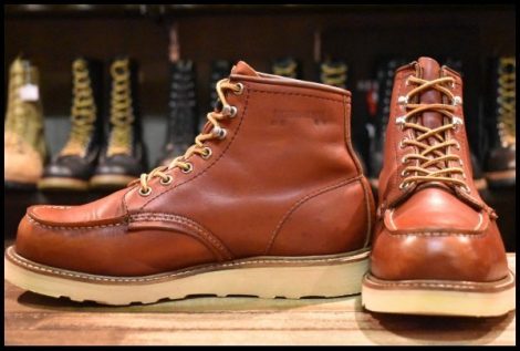 【7.5E 良品 半円犬タグ 94年02月刻印】レッドウィング 8175 アイリッシュセッター 赤茶 モックトゥ 875 ブーツ redwing HOPESMORE