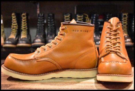 【9.5E 良品 11年】レッドウィング 9875 アイリッシュセッター ゴールドラセット モックトゥ レースアップ ブーツ redwing HOPESMORE