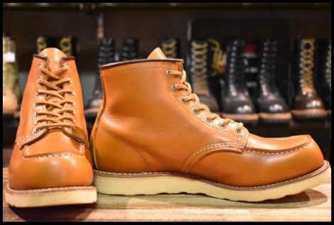 【9.5E 良品 11年】レッドウィング 9875 アイリッシュセッター ゴールドラセット モックトゥ レースアップ ブーツ redwing HOPESMORE