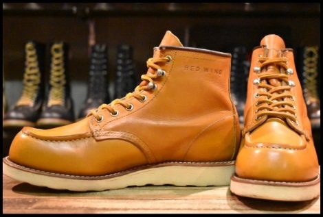 【7E 良品 11年】レッドウィング 9875 アイリッシュセッター ゴールドラセット モックトゥ レースアップ ブーツ redwing HOPESMORE