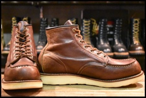 【9D 中古 08年】レッドウィング 8138 アイリッシュセッター 茶 ブライアーオイルスリック モックトゥ ブーツ redwing HOPESMORE