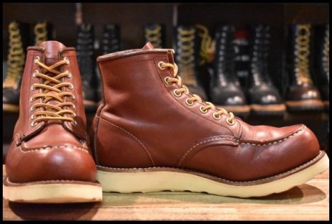 【7D 良品 14年】レッドウィング 9106 アイリッシュセッター 赤茶 レッドブラウン モックトゥ 編み上げ 8875 ブーツ redwing HOPESMORE