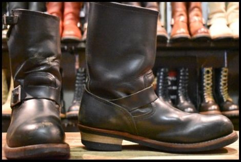 【10D 良品 08年】レッドウィング 2268 エンジニア 黒 ブラッククローム スチールトゥ ブーツ redwing HOPESMORE