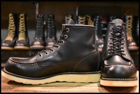 【8.5D 良品 05年】レッドウィング 8130 アイリッシュセッター 黒 ブラッククローム モックトゥ 編み上げ ブーツ 8179 redwing HOPESMORE