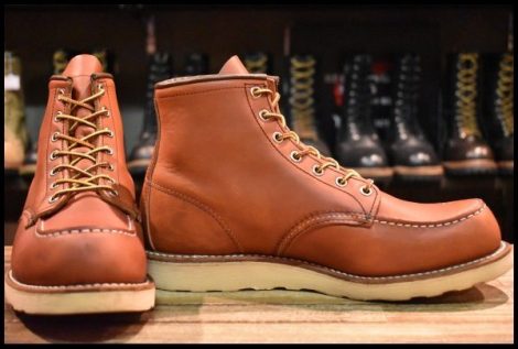 【8.5E 良品 12年】レッドウィング 8875 アイリッシュセッター 赤茶 オロラセット モックトゥ レースアップ ブーツ redwing HOPESMORE