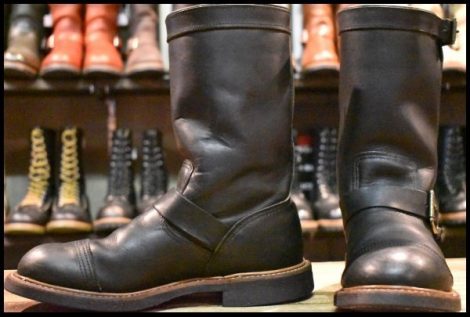 【8.5D 良品 11年】レッドウィング 8122 アイアンスミス エンジニア ブラック ハーネス 黒 キャップトゥ ブーツ redwing HOPESMORE