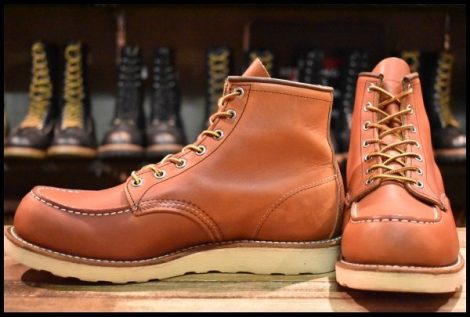 【8.5E 良品 12年】レッドウィング 8875 アイリッシュセッター 赤茶 オロラセット モックトゥ レースアップ ブーツ redwing HOPESMORE