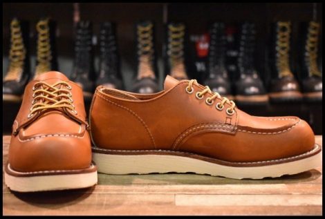 【6.5D 箱付 美品 23年】レッドウィング 8092 オックスフォード 赤茶 オロレガシー モックトゥ 短靴 編み上げ ブーツ redwing HOPESMORE