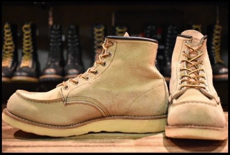 【9D 良品 10年】レッドウィング 8173 スエード アイリッシュセッター ラフアウト モックトゥ 編み上げ ブーツ redwing HOPESMORE