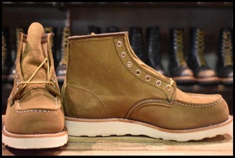 【9D 箱付 未使用 23年】レッドウィング 8881 アイリッシュセッター オリーブモハヴェ 編み上げ モックトゥ ブーツ redwing HOPESMORE