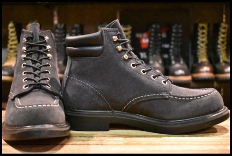 【7.5D 良品 BEAMS別注 12年】レッドウィング 8803 ネイビースエード スーパーソール レースアップ 編み上げ ブーツ redwing HOPESMORE