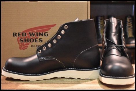 【7.5D 箱付 未使用 25年】レッドウィング 8165 アイリッシュセッター ブラッククローム プレーントゥ 編み上げ ブーツ redwing HOPESMORE
