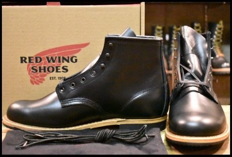 【9.5D 箱付 未使用 25年】レッドウィング 9423 ベックマン 黒 ブラック エクスカリバー プレーントゥ 9414 9014 ブーツ redwing HOPESMORE