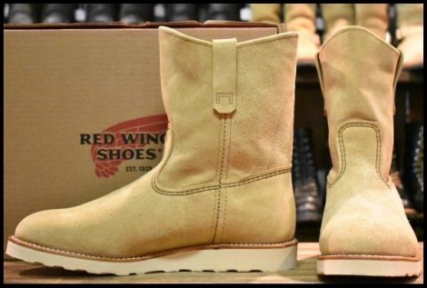 【11E 箱付 未使用 25年】レッドウィング 8168 スエード ペコス ホーソーンアビレーンラフアウト ブーツ redwing HOPESMORE