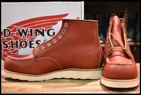 【9.5E 箱付 未使用 犬タグ復刻 23年】レッドウィング 8875 アイリッシュセッター 赤茶 オロラセット モックトゥ ブーツ redwing HOPESMORE