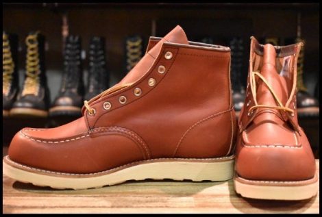 【8.5E 未使用 犬タグ復刻 17年】レッドウィング 8875 アイリッシュセッター 赤茶 オロラセット モックトゥ ブーツ redwing HOPESMORE