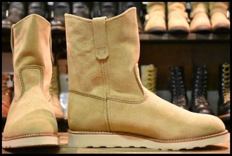 【11E 箱付 未使用 25年】レッドウィング 8168 スエード ペコス ホーソーンアビレーンラフアウト ブーツ redwing HOPESMORE