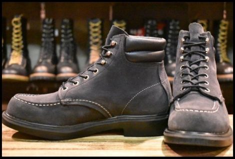 【7.5D 良品 BEAMS別注 12年】レッドウィング 8803 ネイビースエード スーパーソール レースアップ 編み上げ ブーツ redwing HOPESMORE