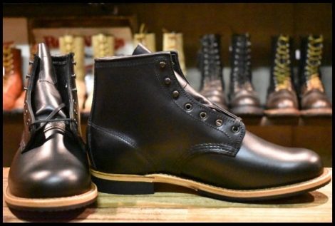 【9.5D 箱付 未使用 25年】レッドウィング 9423 ベックマン 黒 ブラック エクスカリバー プレーントゥ 9414 9014 ブーツ redwing HOPESMORE