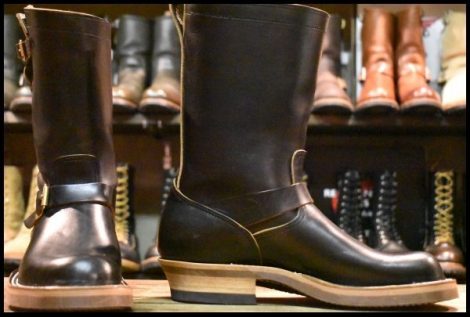 【8 箱付 未使用】Rolling dub trio ローリングダブトリオ RDT-BF06 ルーツ エンジニア ホースバットブラック 黒 ブーツ HOPESMORE