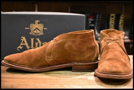 【9.5D 箱付 良品】ALDEN オールデン 1493 オックスフォード スエード 茶 チャッカ シューズ 短靴 ブーツ HOPESMORE