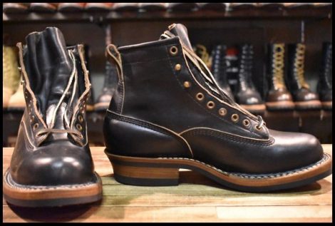 【9.5E 箱付 未使用】WHITE’S ホワイツ スモークジャンパーLTT 350LTT-C 黒 ブラッククロムエクセル ブーツ ビブラム700 HOPESMORE