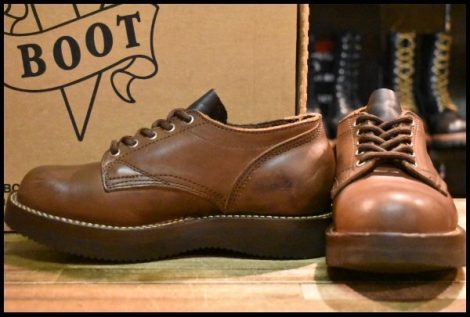 【UK5.5 良品】VIBERG ヴァイバー オックスフォード 145 ビブラム2021 ブラウン 短靴 ブーツ ヴァイバーグ HOPESMORE