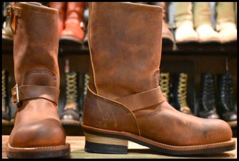 【7D 美品 10年】レッドウィング 2972 エンジニア 茶 カッパー ラフ＆タフ スチールトゥ ブラウン ブーツ redwing HOPESMORE